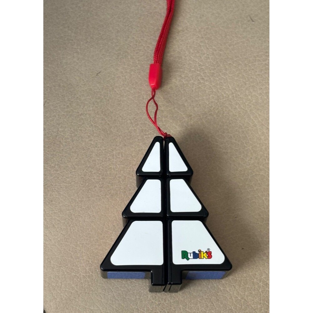 Rubik's Cube Christmas Tree Puzzle, brain teaser, holiday ornament